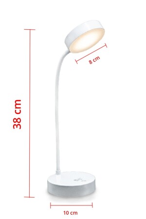 Wiederaufladbare Touch 20 LED flexible Tischlampe Weiß - 3