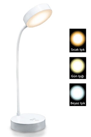 Wiederaufladbare Touch 20 LED flexible Tischlampe Weiß - 7