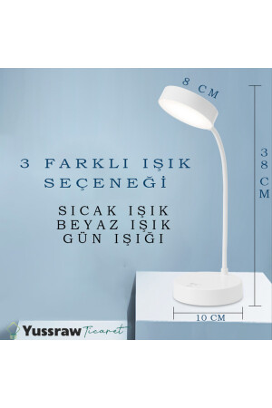 Wiederaufladbare Touch 20 LED Studie Leseleuchte Flexible Schreibtischlampe Weiß TYC00393712841 - 5