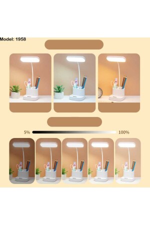 Wiederaufladbare Touch 3 Farbe 40 LED Studie Leselampe Kinderzimmer Atmosphärenmodus Nachtlicht Pro1958 - 5