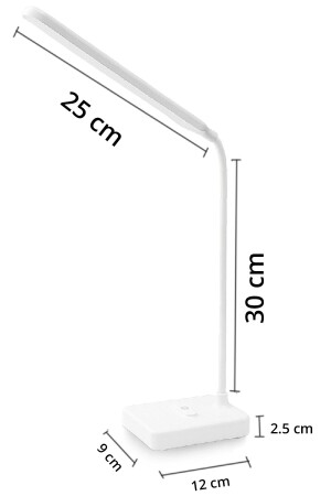 Wiederaufladbare Touch 30 LED Lese- und Arbeitsleuchte Schreibtischlampe 3 Farbtöne Wlue1901 - 7