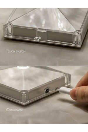 Wiederaufladbare Touch-Tischlampe aus Kristallglas – mit Fernbedienung TYC00453601112 - 2