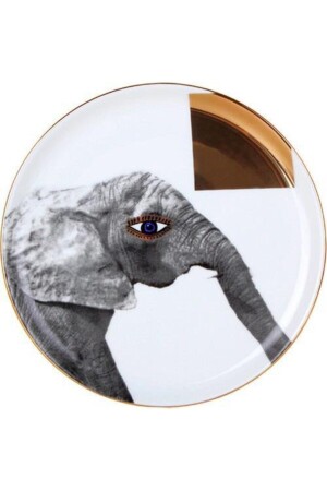 Wild Life Elephant Düz Tabak 20cm 04ALM005138 - 2