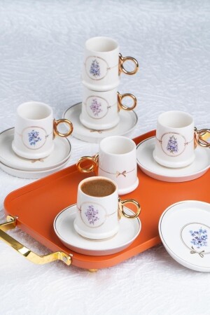 Wild Rose Porzellan-Kaffeetassen-Set für 6 Personen 11825 MXG-011825/12Y - ACAR
