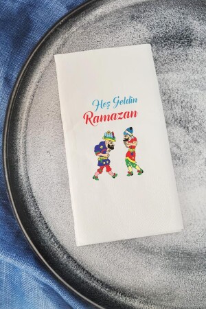 Willkommen Ramadan Hacivat – Karagöz sprechende Serviette, Präsentationsserviette - 1