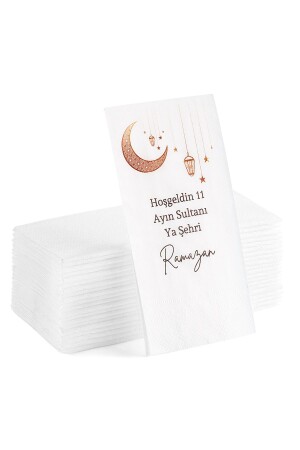 Willkommen, Sultan von 11 Monaten, schriftlicher, gedruckter Präsentationsservice, Ramadan-Serviette, 20 Stück - 1