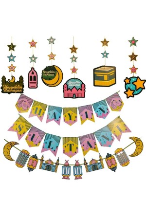 Willkommens-Ramadan-Ornament-Set mit 3 Ornamenten für alle Altersgruppen - 2