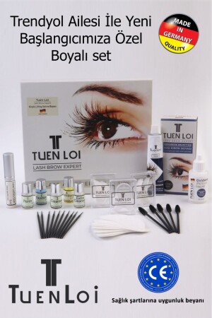 Wimpernlifting-Set - Augenbrauen-Laminierungsset ((DEUTSCHE FORMEL) Gefärbtes Set - 2