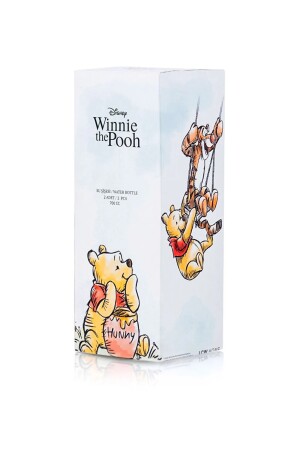 Winnie The Pooh Baskılı Bardak Kapaklı Cam Sürahi 700 Ml SHG-LCWHOME1249 - 4