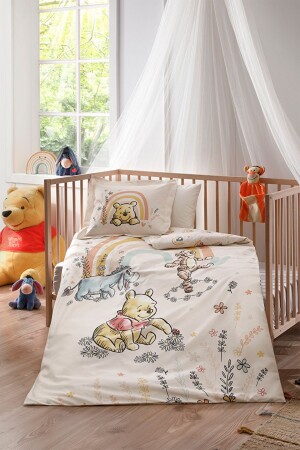 Winnie The Pooh Disney Lisanslı Bebek Nevresim Takımı PR-EVTEKSTILI-59493901327 - 1