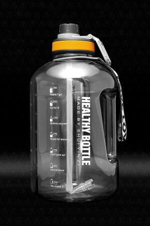 Winta Bpa-freie Motivationswasserflasche 2. 5 Lt Black Water Bottle-Wasserflasche-Wasserflasche - 1