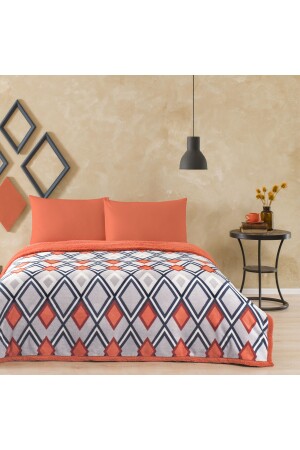 Winterset mit Decke Double Harlow Orange 89191 - 2