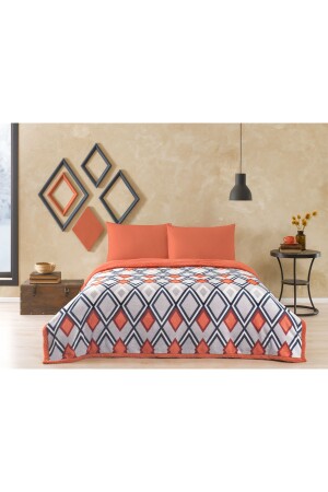 Winterset mit Decke Double Harlow Orange 89191 - 4