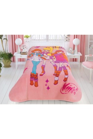 Winx Pink Magic lizenzierte Einzeldecke 07006 - 3