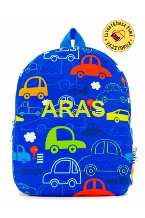 [Wir schreiben den Namen, den Sie wollen] Buntes Auto 0–8 Jahre alter Kinderrucksack – Kindergarten-Kinderzimmer-Rucksack - 2