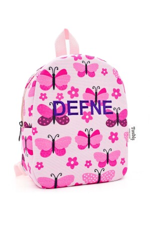 [Wir schreiben den Namen, den Sie wollen] Pink Butterfly 0–8 Jahre alter Kinderrucksack – Kindergarten- und Kindergartentasche - 5