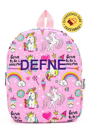 [Wir schreiben den Namen, den Sie wollen] Prinzessin Einhorn 0–8 Jahre alter Kinderrucksack – Kindergarten – Kindergartentasche - 3