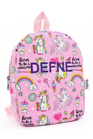 [Wir schreiben den Namen, den Sie wollen] Prinzessin Einhorn 0–8 Jahre alter Kinderrucksack – Kindergarten-Kinderzimmer-Tasche - 5