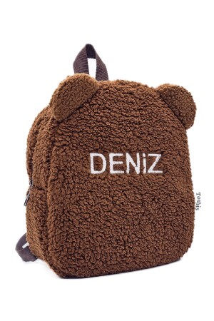 [Wir schreiben den Namen, den Sie wollen] Teddy Brown 0-8 Jahre alter Kinderrucksack – Kindergarten-Kinderzimmer-Rucksack - 4