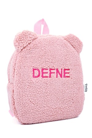 [Wir schreiben den Namen, den Sie wollen] Teddy Pink 0–8 Jahre alter Kinderrucksack – Kindergarten-Kinderzimmer-Rucksack - 4