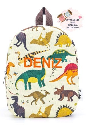 [Wir schreiben den Namen, den Sie wollen] Wilder Dinosaurier 0–8 Jahre alter Kinderrucksack, Kindergarten-Kinderzimmer-Rucksack 659595959456 - 1