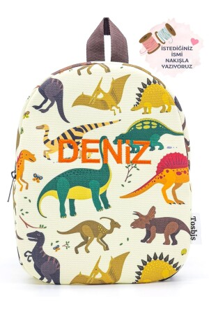 [Wir schreiben den Namen, den Sie wollen] Wilder Dinosaurier 0–8 Jahre alter Kinderrucksack, Kindergarten-Kinderzimmer-Rucksack 659595959456 - 2