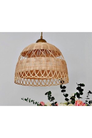 Wohnzimmer Küche Spezielles Design Rattan-Kronleuchter (inklusive Halterung) RATTANAVIZE2023005 - 1