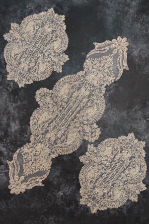 Wohnzimmer-Set, Schlafzimmer, 3-teilige Couchtischdecke, Tischdecke, 3-teiliges Zimmer-Set 3SVSPC4 - Çt Çeyizci Tekstil