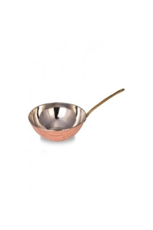 Turna Bakır Wok Tava 25 Cm Sadece Taban El Dövme Kırmızı Turna4800-1 P244S321 - 3