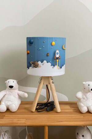 Wolken und Space Shuttle Kinderzimmer-Lampenschirm 5918987 - 1