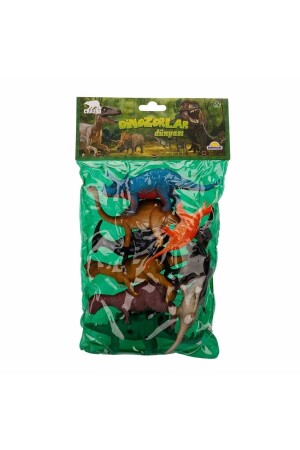 World of Dinosaurs 9-teiliges Tierspielset mit Tasche, Spielzeug-Dinosaurierfiguren, Dinosaurier-Set scn172 - 4