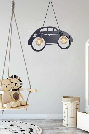 Woswos Kronleuchter Pendelleuchte, modern, rustikal, luxuriös, dekorative Retro-Lampe, Kronleuchter für Kinderzimmer - 6