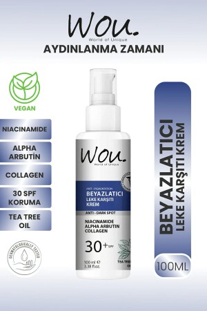 Wou Leke Karşıtı Beyazlatıcı Krem Spf30 100 ml TYCW1677SN168746587001912 - 2