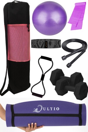 Wunderbares Pilates-Set, 10 mm Pilates-Matte – Pilates-Tasche und Ausrüstung, geeignet für alle Übungen - 1