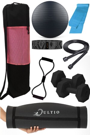 Wunderbares Pilates-Set, 10 mm Pilates-Matte – Pilates-Tasche und Ausrüstung, geeignet für alle Übungen - 1