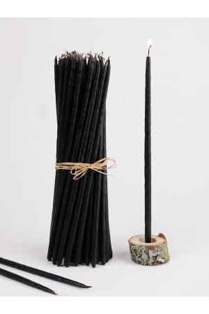 Wunschzeremonie-Ritual-Bienenwachskerze, 50 Stück, schmal, dünn, 20 cm Höhe, 4–5 mm Durchmesser, BLM326 - 6