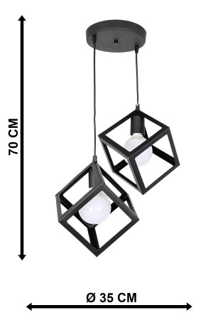 Würfel 2. Schwarzer Kronleuchter - 4