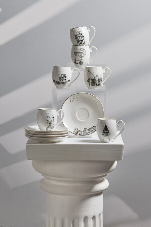 X Ist Collection Galata 6-Personen-Kaffeetassen-Set 153. 03. 06. 4472 - 1