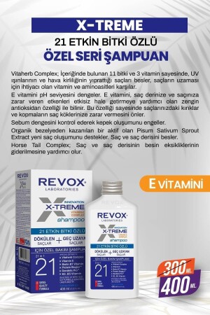 X-treme Dökülen ve Geç Uzayan Saçlar İçin E Vitamini Katkılı Özel Bakım Şampuan 2'li Set - 5