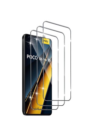 Xiaomi Poco X6 Pro 5g Uyumlu Ekran Koruyucu 9H Temperli Cam Şeffaf Passifik Ekran Camı - 1