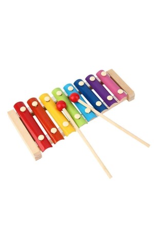 Xylophon Holzmusikinstrument 8 Noten 8 Töne 8 Tasten Spielzeug Cellophan - 3