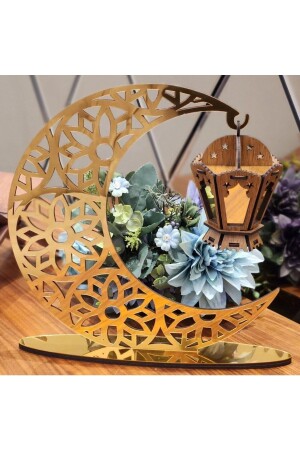 Ya Şehir Ramazan Kandilli Ramadan Gold Plexiglas Zubehör 25*25 25x25x10 - 1