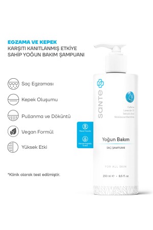 Yağlı Saçlar Için Kepeğe Karşı Yoğun Bakım Şampuanı 250 ml (EGZAMA- SEDEF) - 4