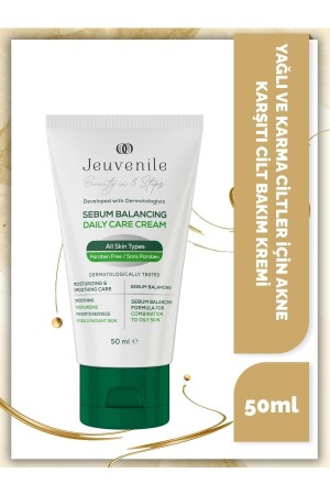 Akne Karşıtı Krem - Sebum Dengeleyici (Salicylic Acid, Niacinamide, Panthenol) Karma-Yağlı Cilt için 8682397030314 - 3