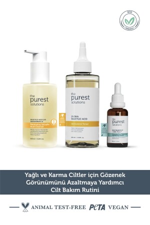 Yağlı Ve Karma Ciltler Için Gözenek Görünümünü Azaltmaya Yardımcı Cilt Bakım Rutini - The Purest Solutions