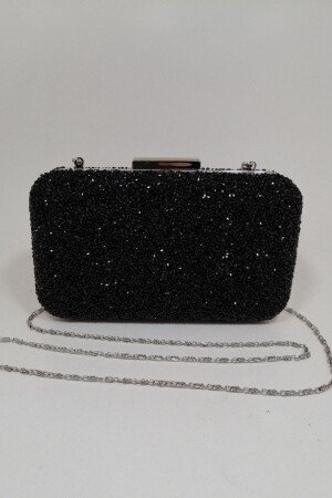 Yakamoz Black Stone Evening Dress Clutch Portfolio Bag für Damen - 8