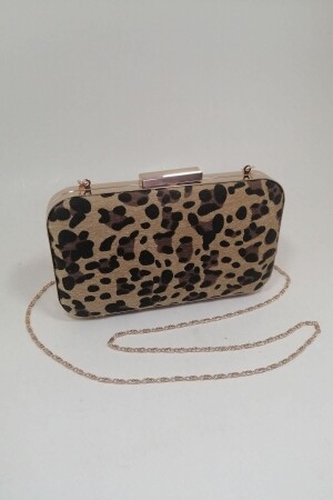 Yakamoz Leopar Desenli Kadın Abiye Clutch Portföy Çanta TYC00348056720 - 2