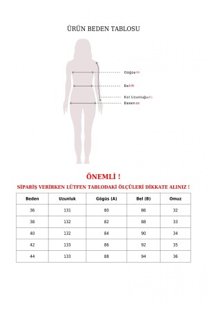 Yakası V Kemerli Uzun Jile Elbise - 5