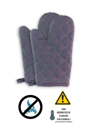 قفازات فرن مقاومة للنيران و مقاومة للحرارة من MNZ (2 قفازات) - Sevilya