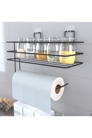 رف من المرفق من الورق المتحركة حامل الحفاضة حامل الحفاضة حامل الحفاضة حامل الحفاضة حامل الورق الأسود - Eva Metal Tasarim